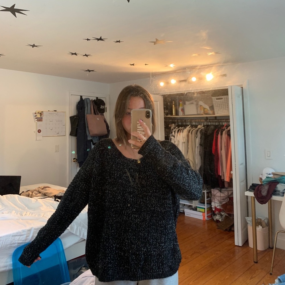 Cross Cross Black Sweater